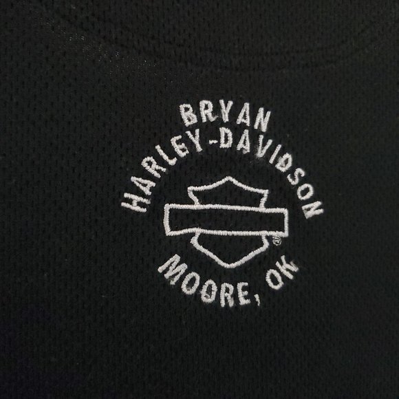 XL - Lg HD Polo Embroidered V Neck No Collar Shirt - Picture 9 of 11